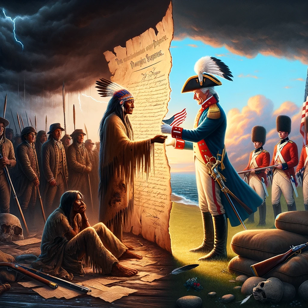 why did several american indian tribes support the british during the american revolution?