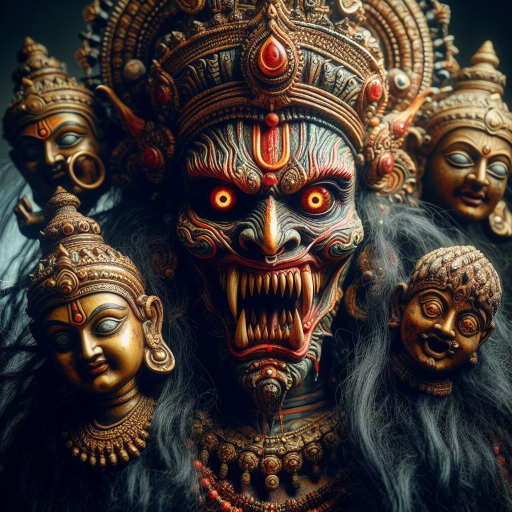 Why do Hindu gods look scary